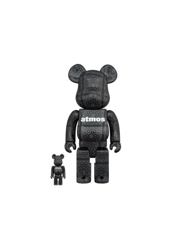 Bearbrick x atmos Black Bandana 100% & 400% Set