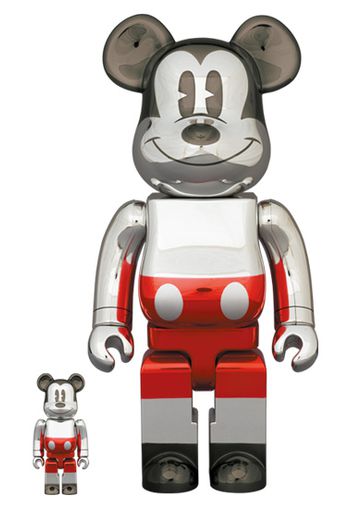 Bearbrick x Hajime Sorayama x Disney  Future Mickey Mouse (2nd Color Ver.) 100% & 400% Set