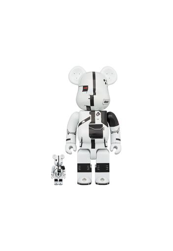 Bearbrick x Acronym 100% & 400% Set White Chrome