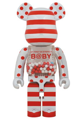 Bearbrick My First Baby 1000% Red & Silver Chrome Ver.