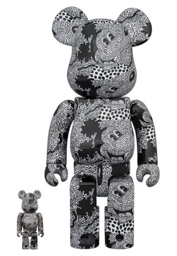 Bearbrick x Keith Haring x Disney Mickey Mouse 100% & 400% Set