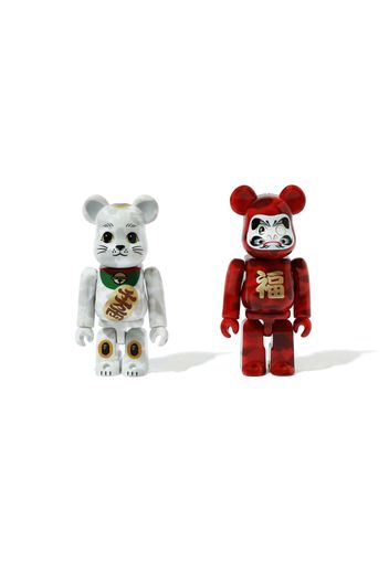 Bearbrick x BAPE Manekineko & Daruma 100% 2-Pack