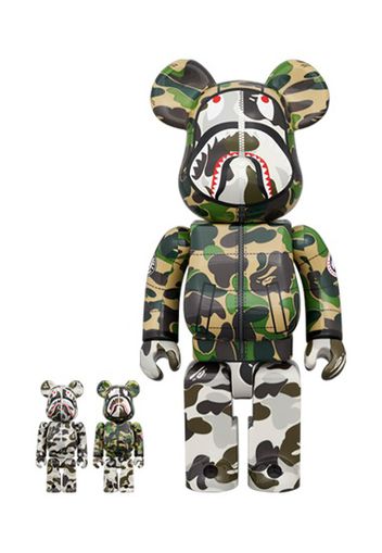 Bearbrick BAPE(R) x Canada Goose Shark 100% & 400% Set