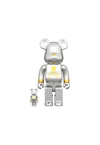 Bearbrick x mastermind JAPAN 100% & 400% Set Silver