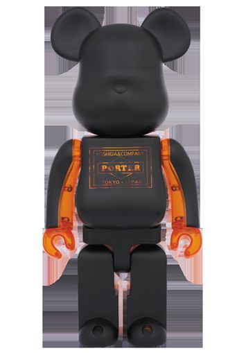 Bearbrick x Porter Black x Skeleton 400% Black