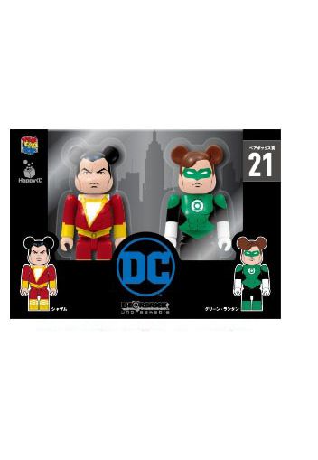 Bearbrick Pair Box Award 21 Green Lantern 100% (Set of 2)