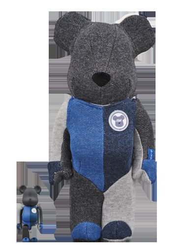 Bearbrick Loopwheeler 100% & 400% Set Black/Blue