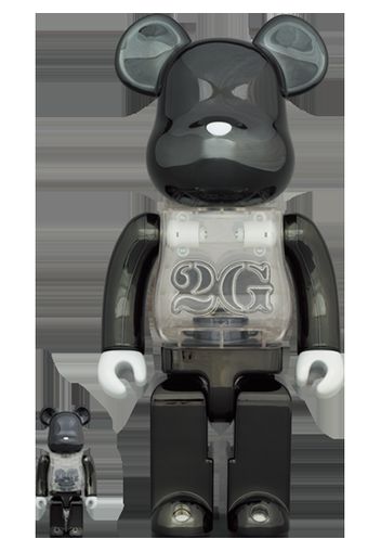 Bearbrick 2G Exclusive 2G Black Chrome 100% & 400% Set