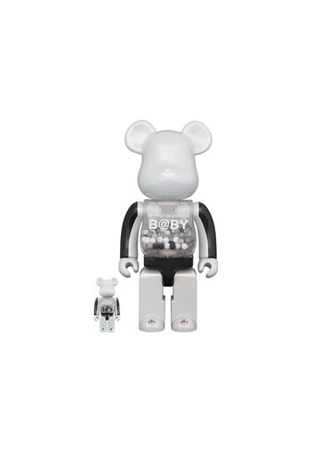 Bearbrick My First Baby 100% & 400% Set Black & White Chrome Ver.