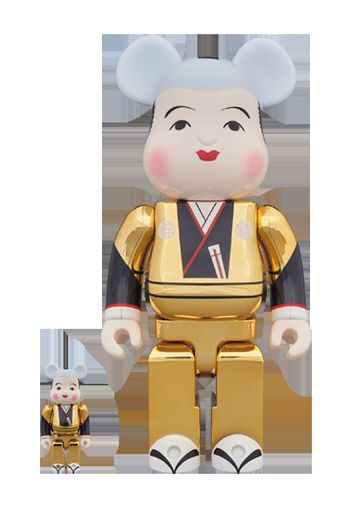 Bearbrick Fukusuke Gold Plating 100% & 400% Set Gold