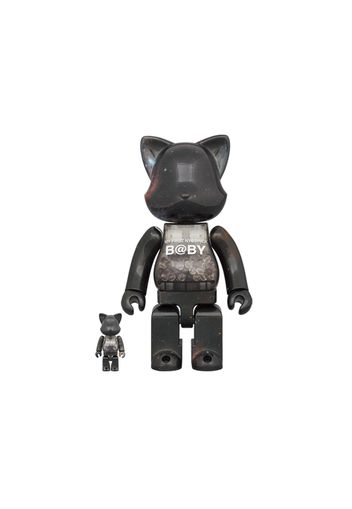 Bearbrick My First Nyabrick Baby Space Ver. 100% & 400% Set Black