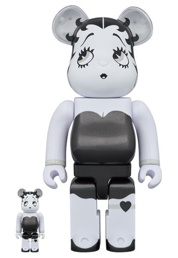 Bearbrick x Betty Boop 100% & 400% Set Black & White Ver.