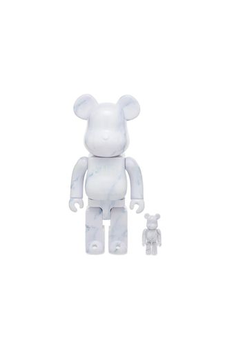 Bearbrick x END. 100% & 400% Set White Marble