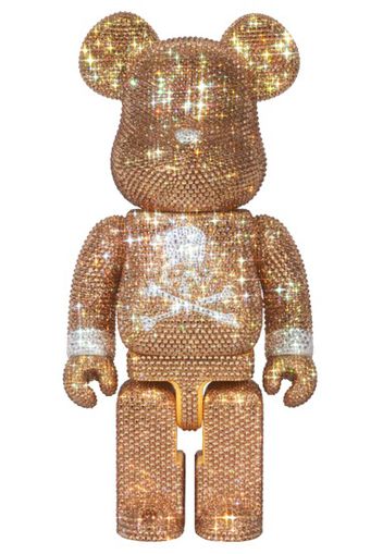 Bearbrick Lights Style Mastermind Japan Crystal 400% Gold/Silver