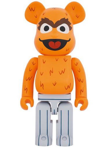 Bearbrick x Sesame Street Oscar the Grouch (The Original Orange Fur Ver.) 1000%