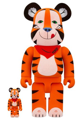 Bearbrick Kellogs Corn Frosties Tony The Tiger Vintage Flocky 100% & 400% Set