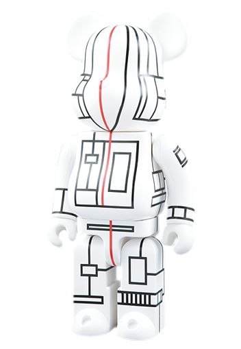 Bearbrick World Wide Tour Futura 400% White