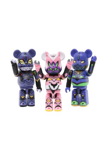 Bearbrick Medicom Evangelion Eva 100% (Set of 3) Purple/Pink