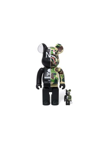 Bearbrick x Neighborhood x Medicom 100% & 400% Bearbrick Black