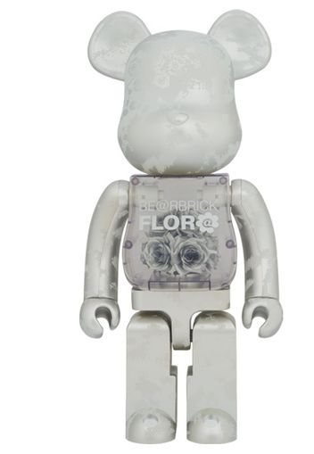 Bearbrick Flora (Flower) 1000% Silver