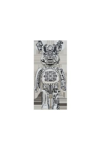 Bearbrick HR GIGER 1000% White Chrome