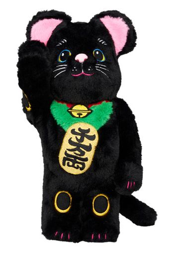 Bearbrick Medicom Lucky Cat Costume 400% Black