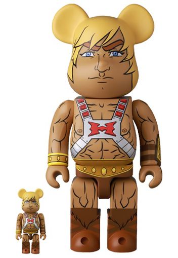 Bearbrick x Mishka x Masters of The Universe He-Man 100% & 400% Set