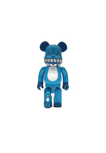 Bearbrick x a-nation KAWS Chompers 100% & 400% Set Blue