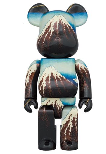 Bearbrick x Kitasai Katsushika "White Rain Under the Thirty-Six Views of Mount Fuji" 1000%