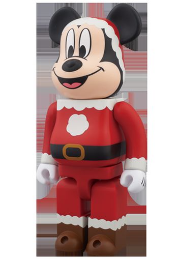 Bearbrick x Mickey Mouse Santa Ver. 400% Red