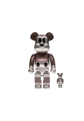 Bearbrick x Undefeated x Disney Mickey Mouse 90th Anniversary 100% & 400% Set Copper/Black