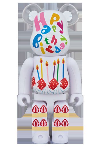 Bearbrick Greeting Birthday 2 PLUS 400% White