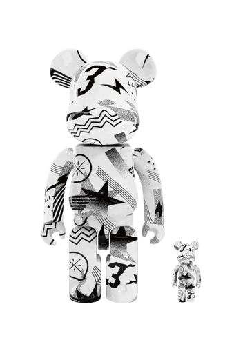 Bearbrick Li-Ning Fashion 100% & 400% Set White