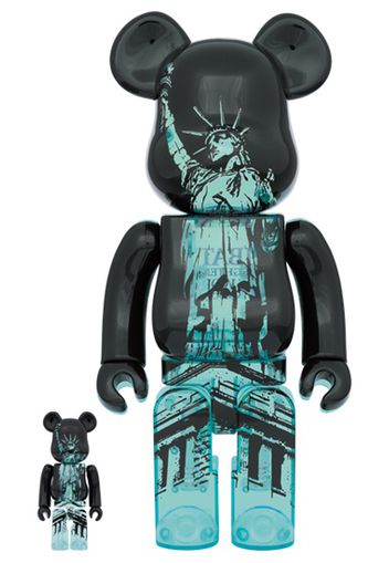 Bearbrick Statue Of Liberty 100% & 400% Set