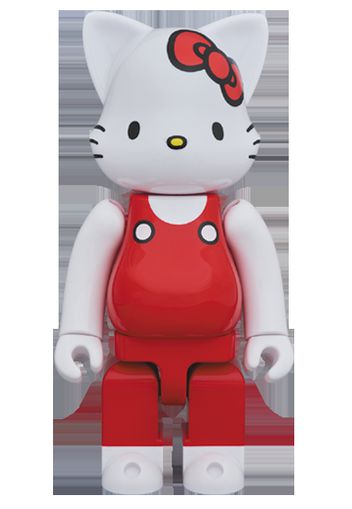 Bearbrick Nyabrick Hello Kitty (Red Overalls Ver.) 400% White