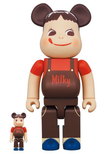 Bearbrick Peko-chan Chocolate Milky 100% & 400% Set