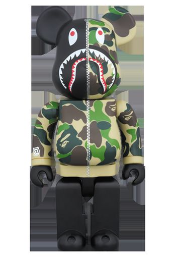 Bearbrick x BAPE Camo Shark 400% Green