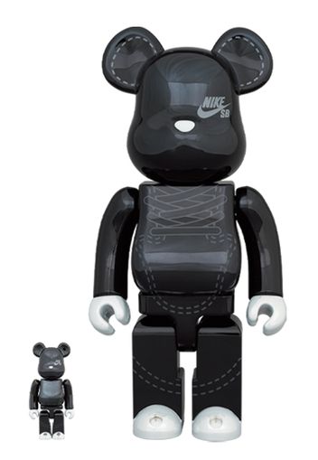 Bearbrick NIKE SB 2020 100% & 400% Set Black