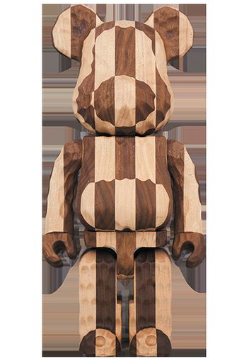 Bearbrick Karimoku Fragment Carved Wooden Longitudinal Chess 400% Wood