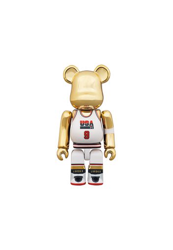 Bearbrick Michael Jordan 1992 Team USA (Dream Team) 100% & 400% Set Gold Chrome