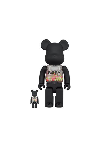 Bearbrick My First Baby 100% & 400% Set Matte Black Glow