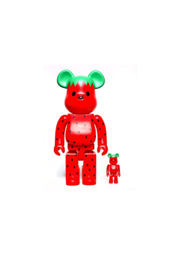 Bearbrick x CLOT x Levi's Artist Series Strawberry 100% & 400% Set Red