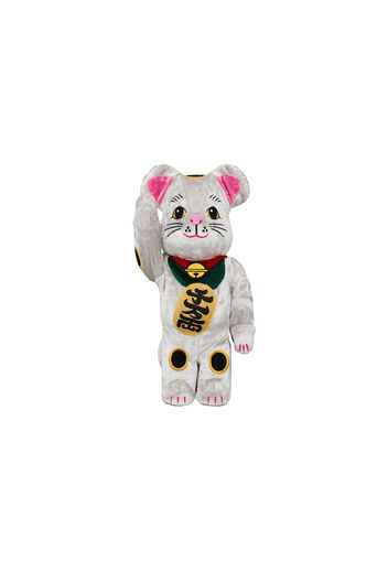 Bearbrick Maneki Neko Kigurumi 400% Silver