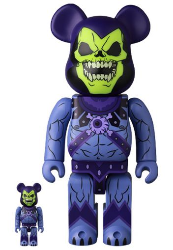 Bearbrick x Mishka x Masters of The Universe Skeletor 100% & 400% Set