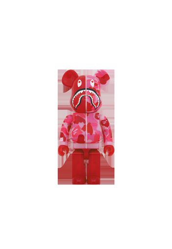 Bearbrick x BAPE ABC Camo Shark 1000% Clear Red