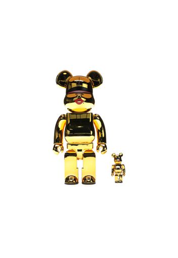 Bearbrick x Tyga x Hajime Sorayama 100% & 400% Set Gold