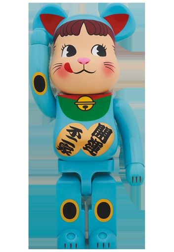 Bearbrick Maneki Neko Peko-chan Blue Phosphorescent 1000%