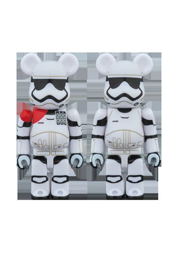 Bearbrick First Order Stormtrooper Officer & First Order Stormtrooper 2 Pack 100% White