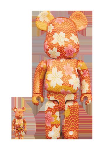 Bearbrick Chiyogami 100% & 400% Set Orange