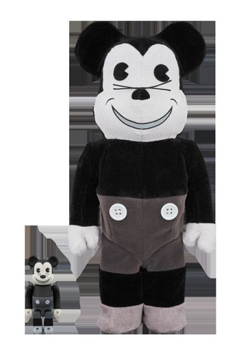 Bearbrick Mickey Mouse (Vintage B&W Ver.) 100% & 400% Set Black